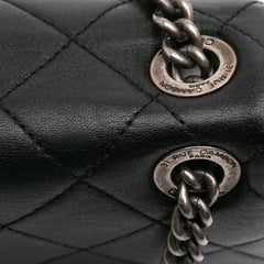Quilted Lambskin Burgundy Rocks Flap