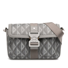 Mini Coated Canvas CD Diamond Hit The Road Messenger Bag