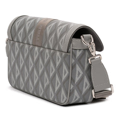 Mini Coated Canvas CD Diamond Hit The Road Messenger Bag