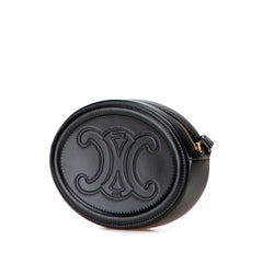 Small Calfskin Cuir Triomphe Oval Crossbody