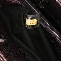 Small Quilted Iridescent Caviar Chic Shopping Tote