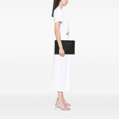 CC Stitched Lambskin Clutch