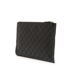 CC Stitched Lambskin Clutch