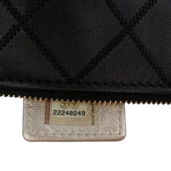 CC Stitched Lambskin Clutch