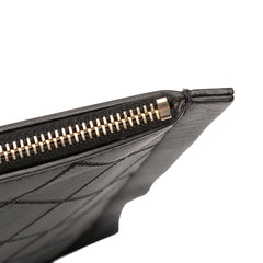 CC Stitched Lambskin Clutch