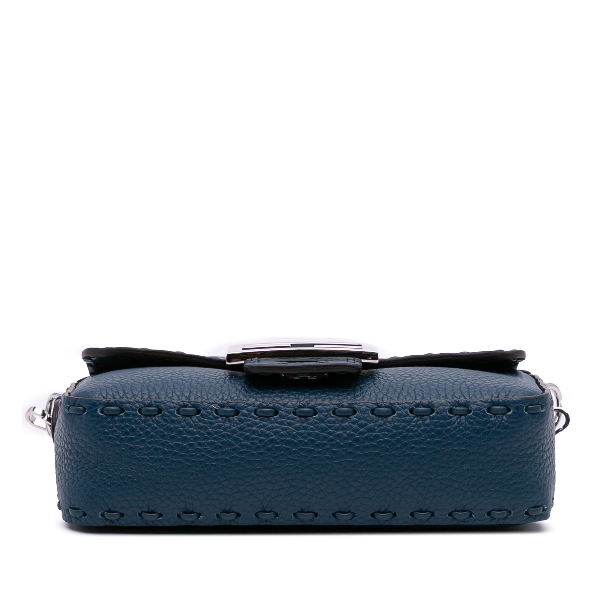 Mini Leather Selleria Baguette Satchel