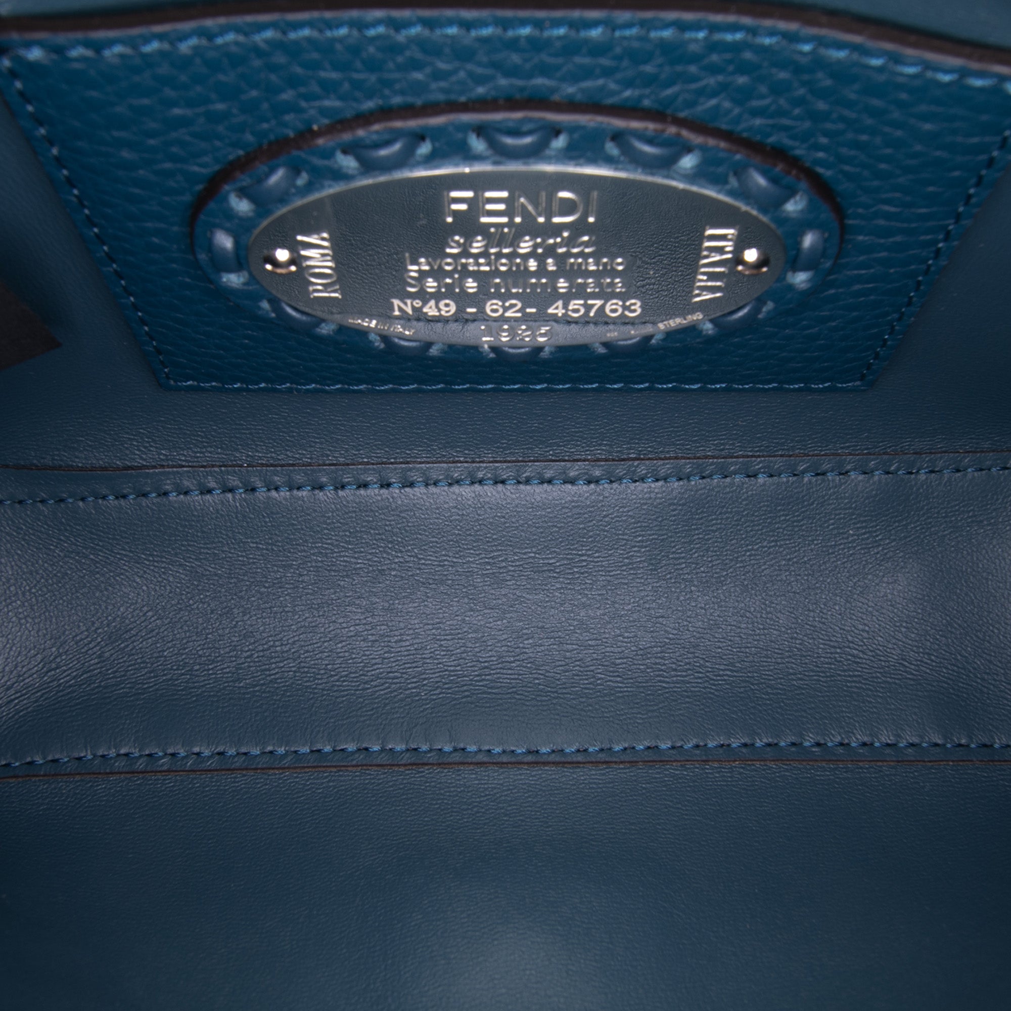 Mini Leather Selleria Baguette Satchel