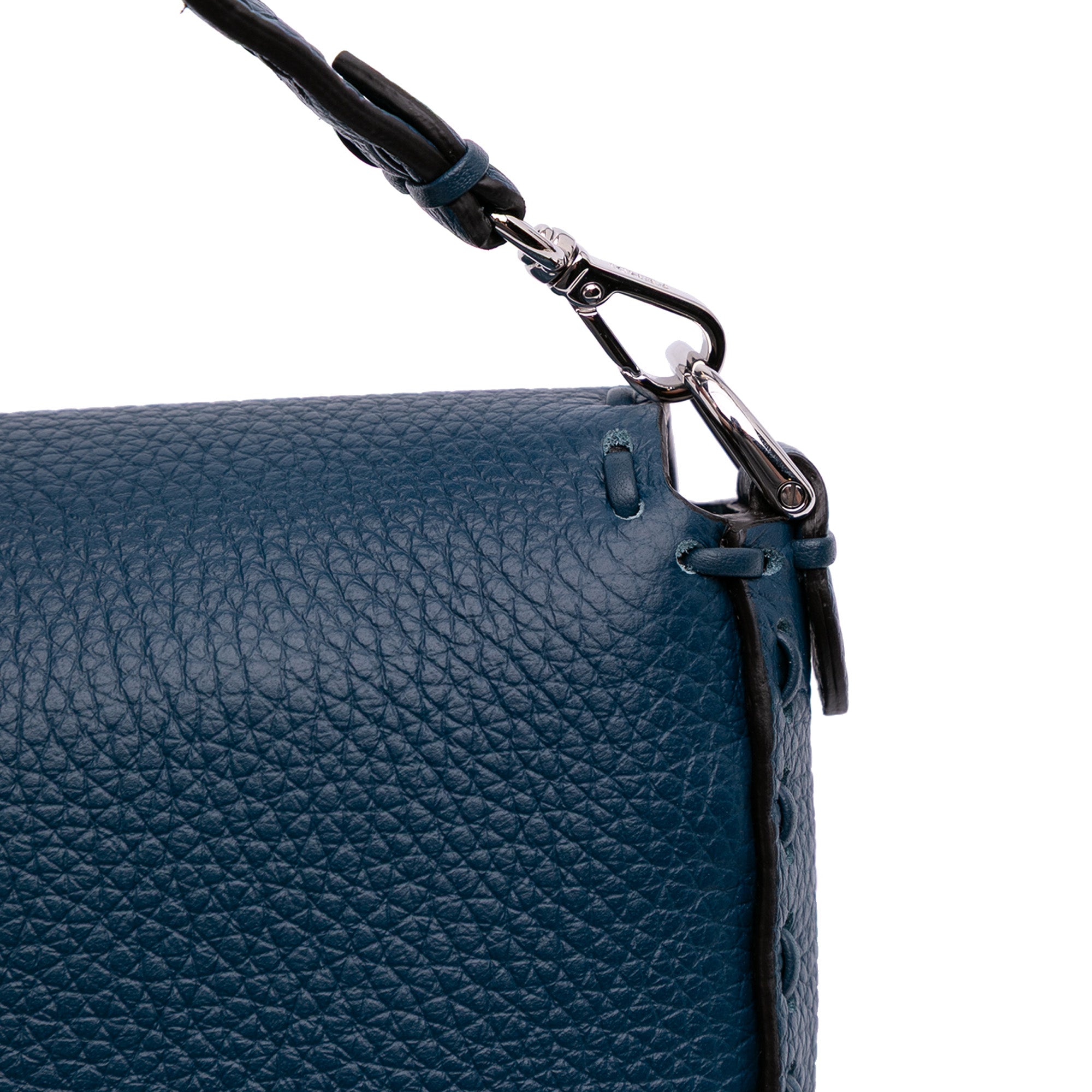 Mini Leather Selleria Baguette Satchel