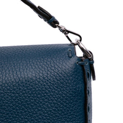 Mini Leather Selleria Baguette Satchel