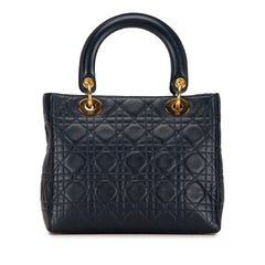 Medium Lambskin Cannage Lady Dior_2