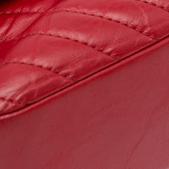 CC Chevron Calfskin Top Handle Flap