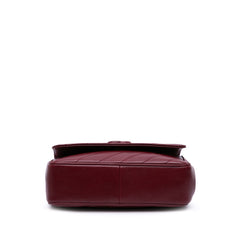Diagonal Quilted Lambskin CC Signature Flap