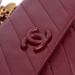 Diagonal Quilted Lambskin CC Signature Flap