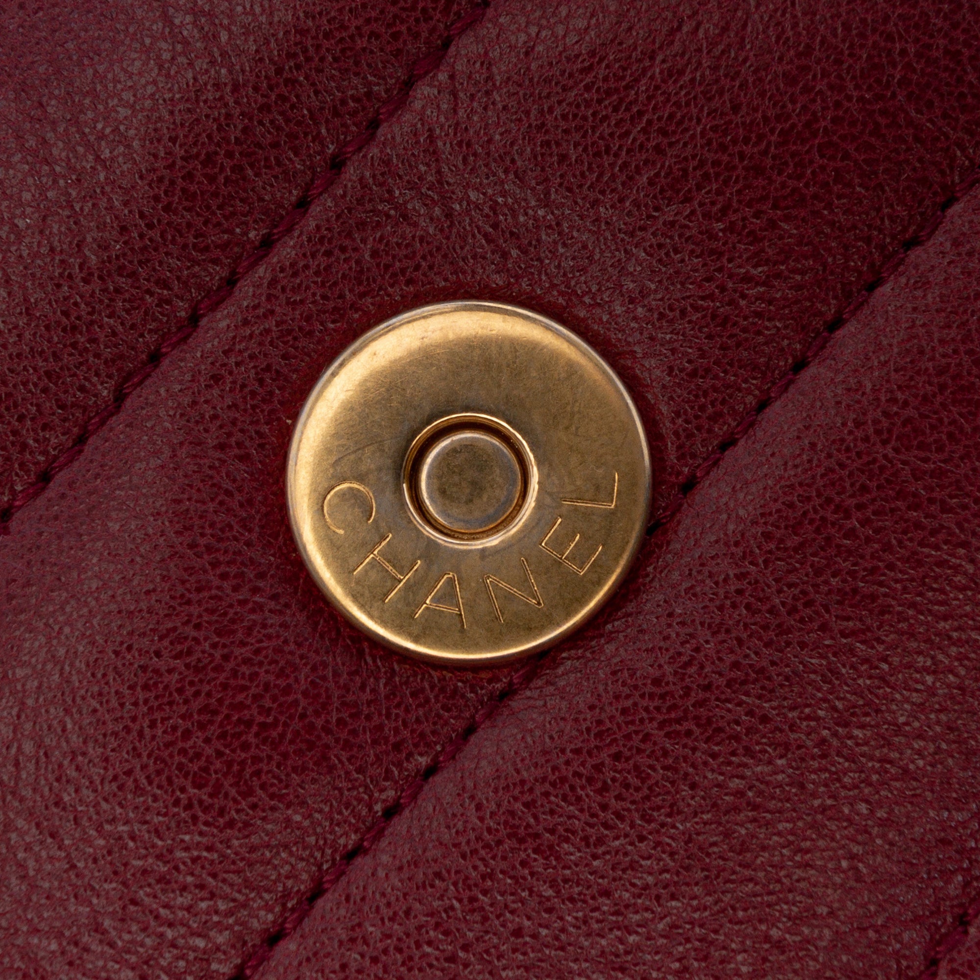 Diagonal Quilted Lambskin CC Signature Flap