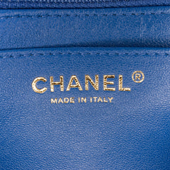 Mini Square Classic Chevron Lambskin Single Flap