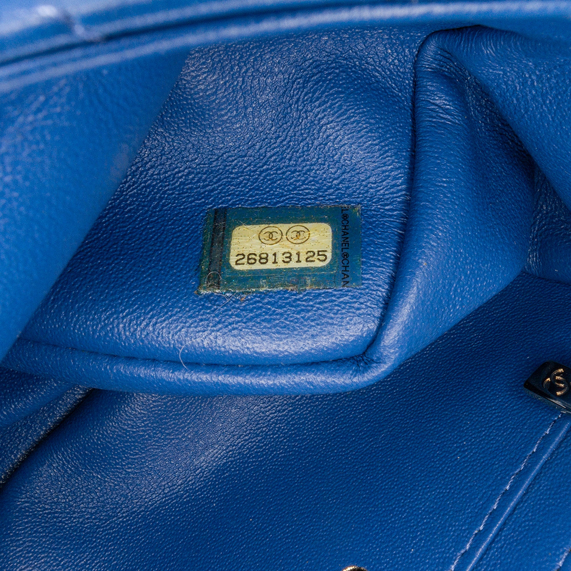 Mini Square Classic Chevron Lambskin Single Flap