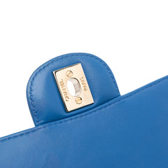 Mini Square Classic Chevron Lambskin Single Flap