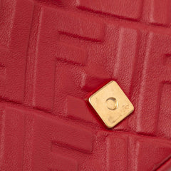 Zucca Embossed Leather Baguette Satchel
