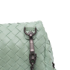 Mini Nappa Intrecciato Expandable Chain Flap Crossbody