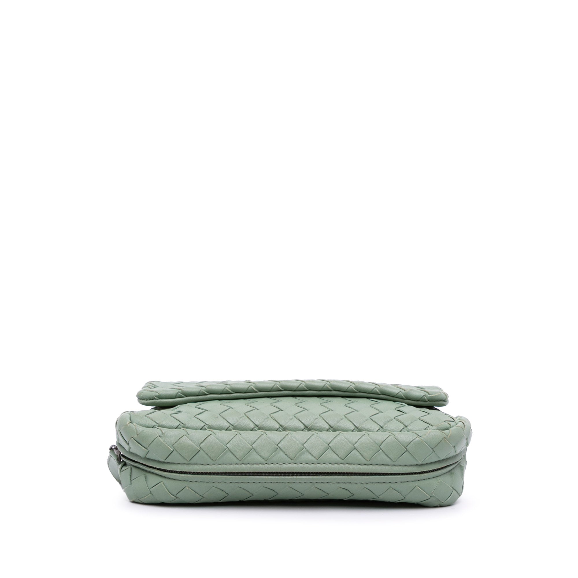 Mini Nappa Intrecciato Expandable Chain Flap Crossbody