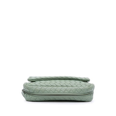 Mini Nappa Intrecciato Expandable Chain Flap Crossbody