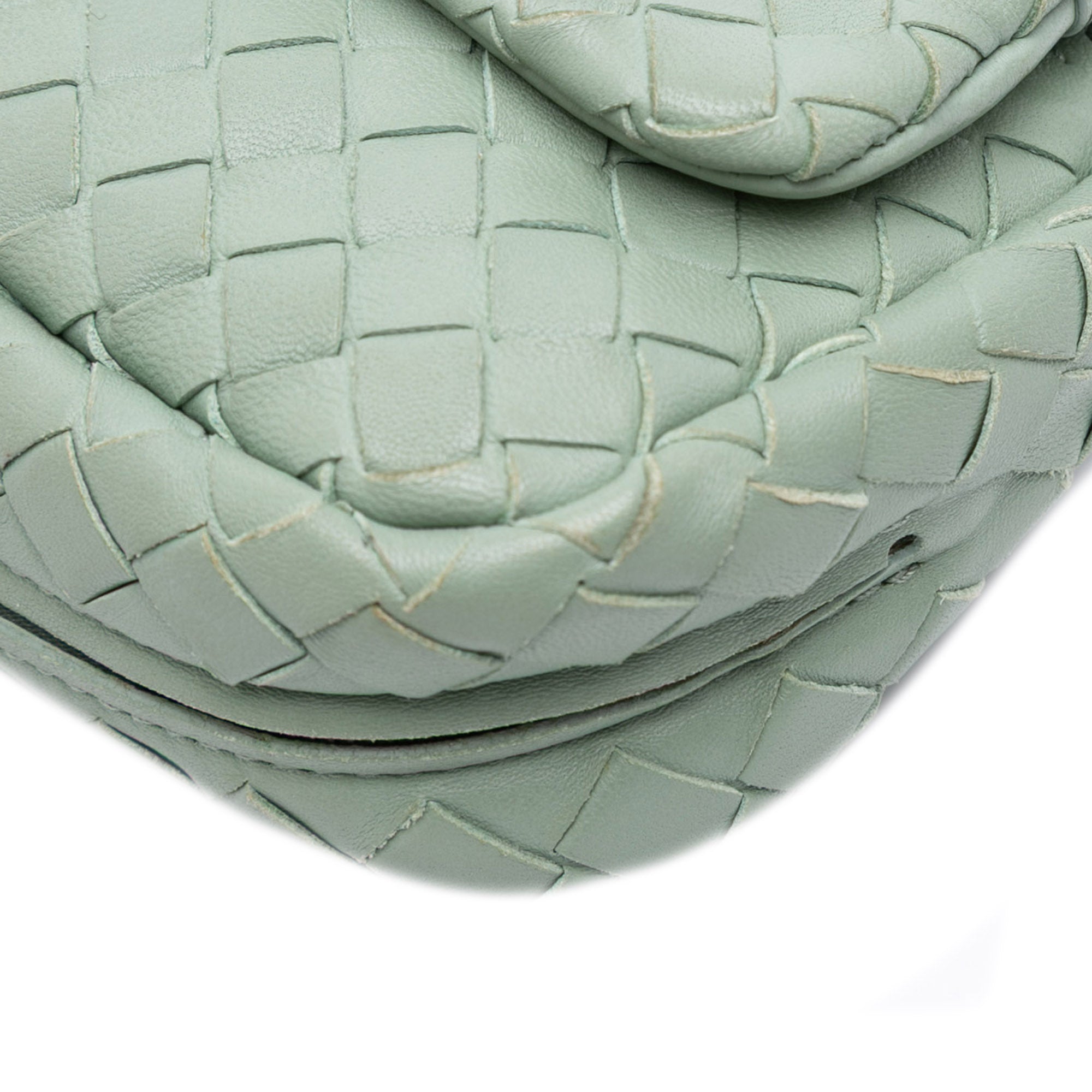 Mini Nappa Intrecciato Expandable Chain Flap Crossbody