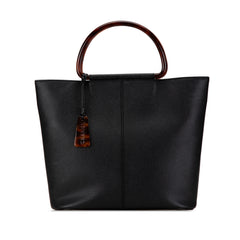 Caviar Tortoise Top Handle Tote