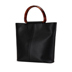 Caviar Tortoise Top Handle Tote