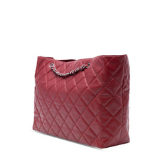 Large Quilted Calfskin In the Business Shopping Tote