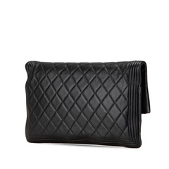 Lambskin Boy Foldover Clutch