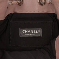 CC Quilted Lambskin Cuba Drawstring Bucket Bag