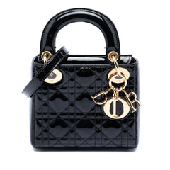Mini Patent Cannage Lady Dior