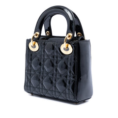 Mini Patent Cannage Lady Dior