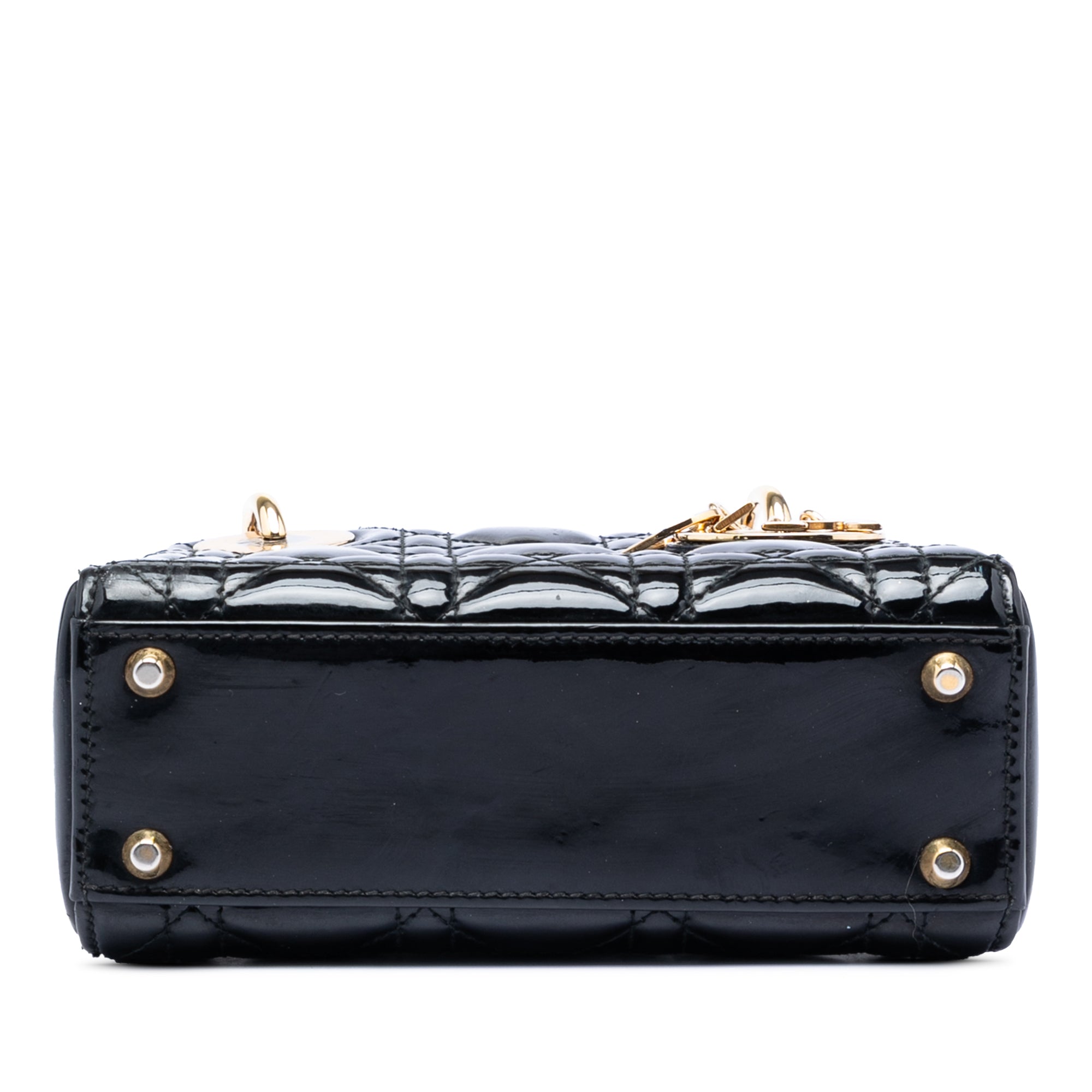 Mini Patent Cannage Lady Dior