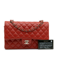 Medium Classic Lambskin Double Flap