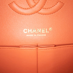 Medium Classic Lambskin Double Flap