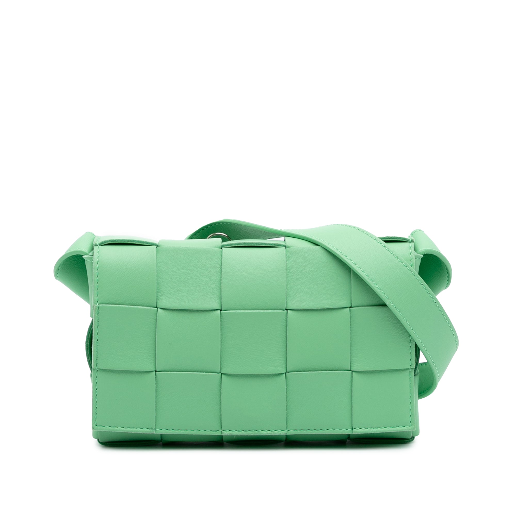 Small Nappa Intrecciato Cassette Crossbody