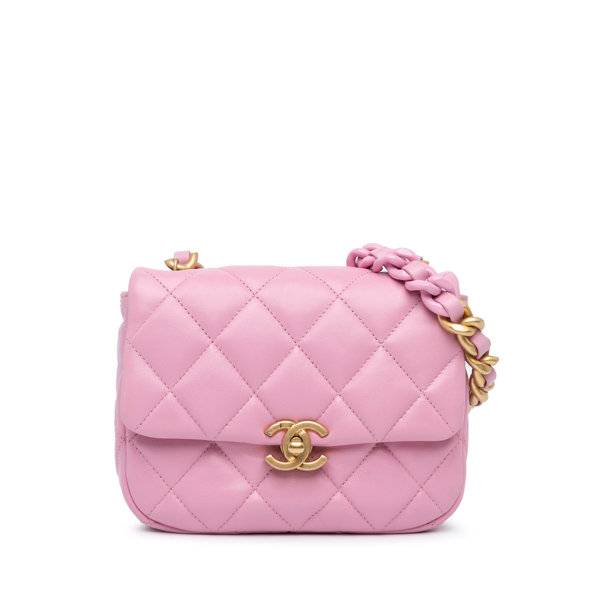 Mini Quilted Lambskin Candy Chain Crossbody