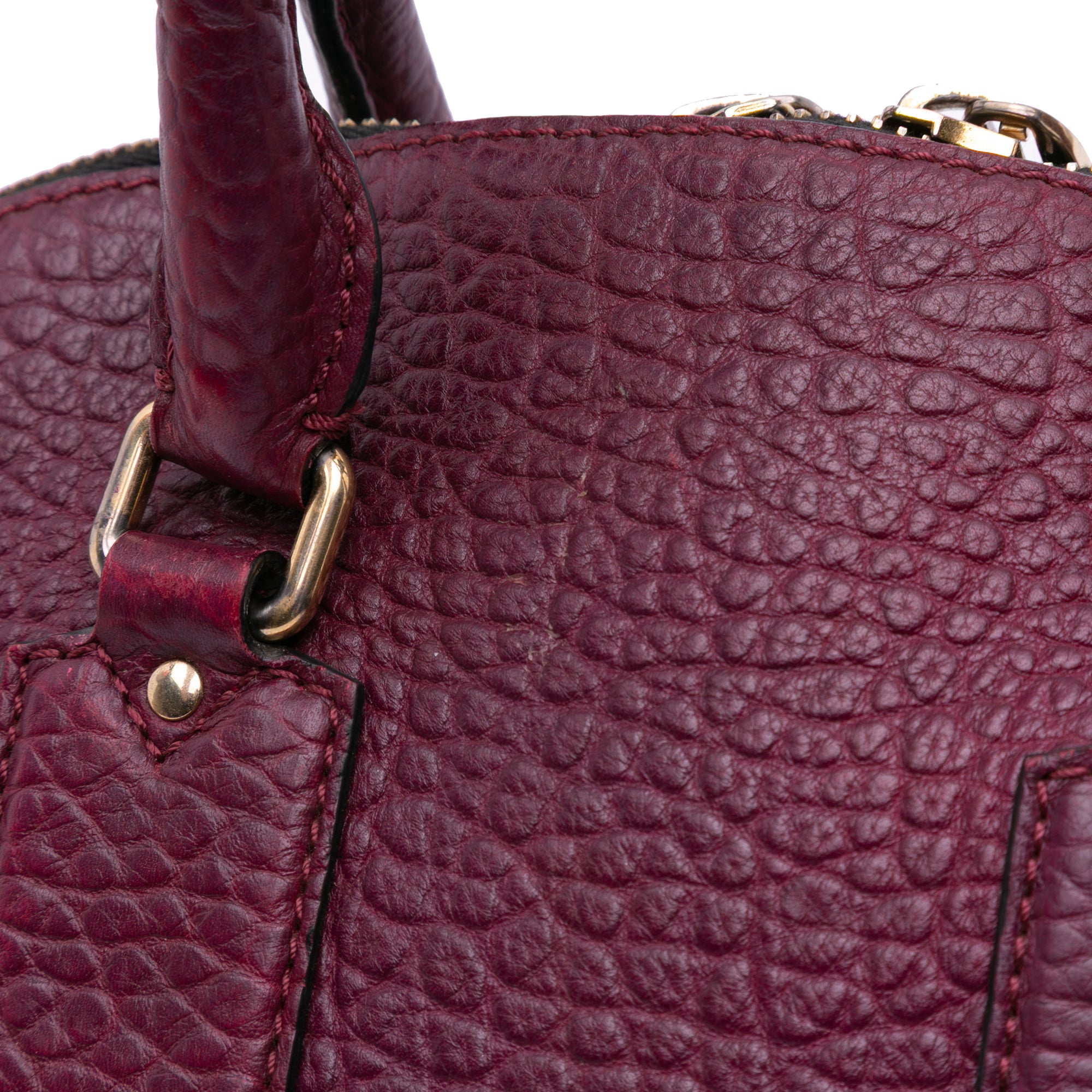 Medium Grained Calfskin Heritage Orchard Bowling Bag