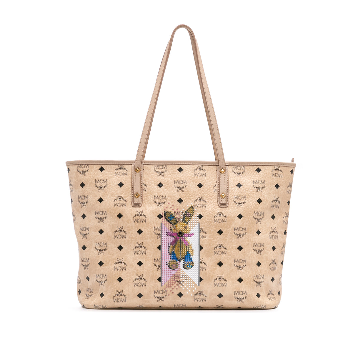 Medium Visetos Rabbit Shopper Tote