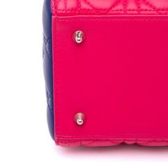 Medium Tricolor Lambskin Cannage Lady Dior