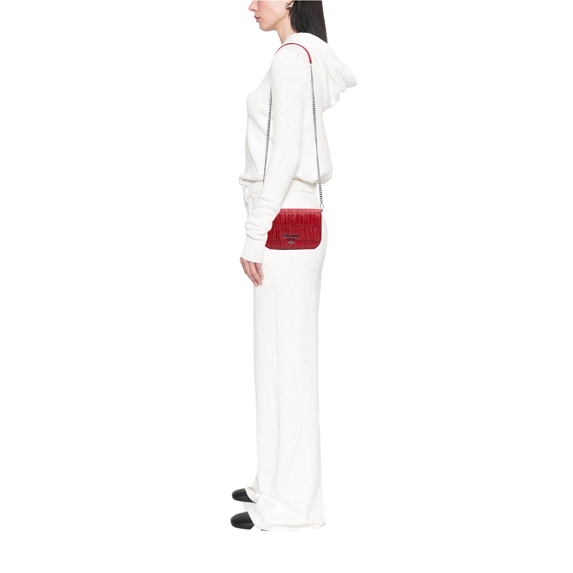 Nappa Gaufre Chain Flap Bag