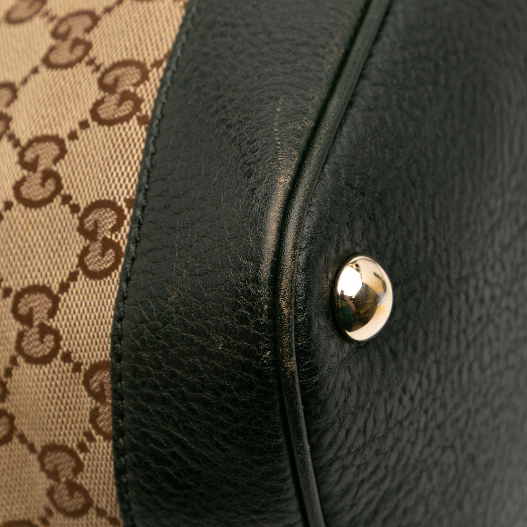 Large GG Canvas Charm Dome Satchel