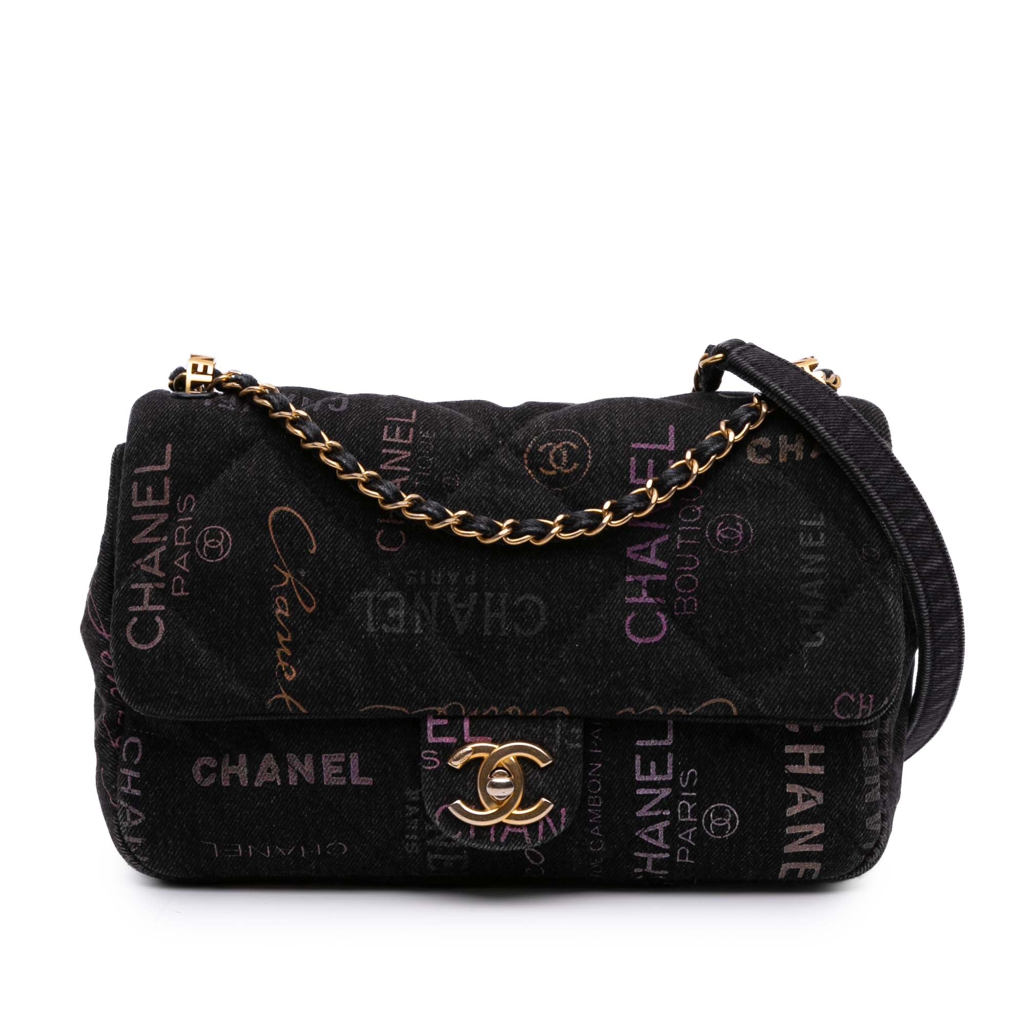 Medium Quilted Denim Mood Flap