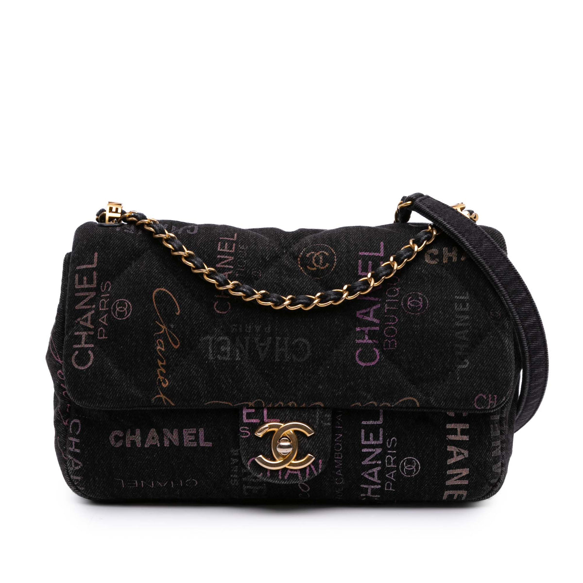 Medium Quilted Denim Mood Flap