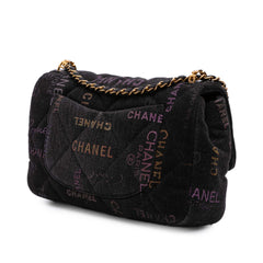 Medium Quilted Denim Mood Flap