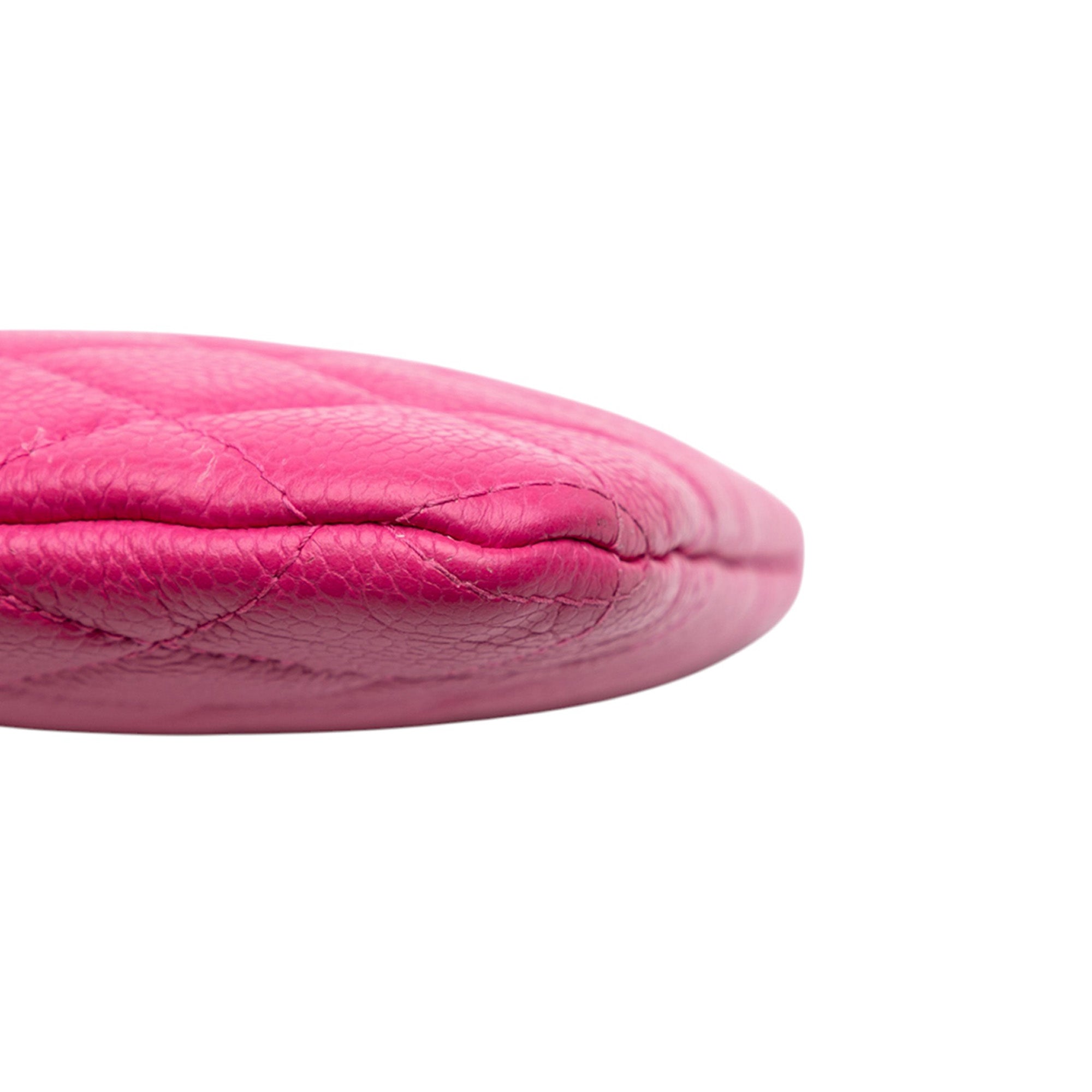 Small Quilted Caviar O Case Clutch