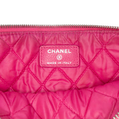 Small Quilted Caviar O Case Clutch