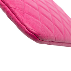 Small Quilted Caviar O Case Clutch
