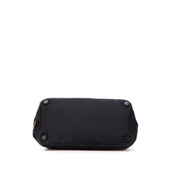 Tessuto Canapa Logo Bow Satchel